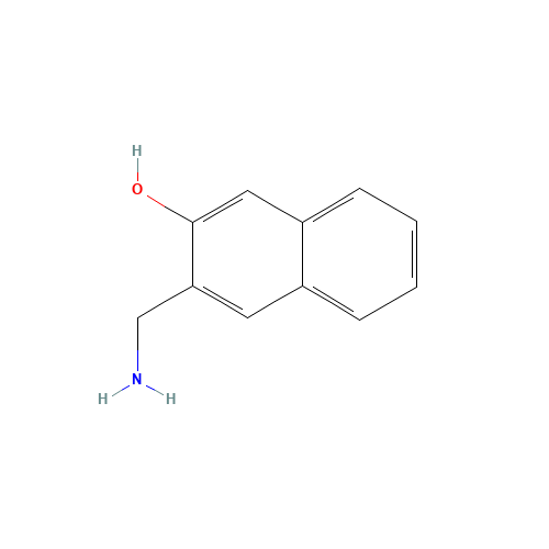 3-(aminomethyl)naphthalen-2-ol (CAS: 1181563-65-4) - Chemical Structure and Molecular Formula 