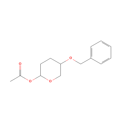(5-phenylmethoxyoxan-2-yl) acetate (CAS: 259263-41-7) - Chemical Structure and Molecular Formula 