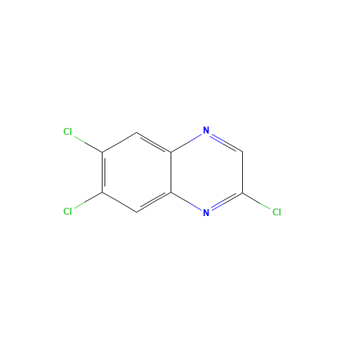 2,6,7-trichloroquinoxaline (CAS: 41213-31-4) - Chemical Structure and Molecular Formula 
