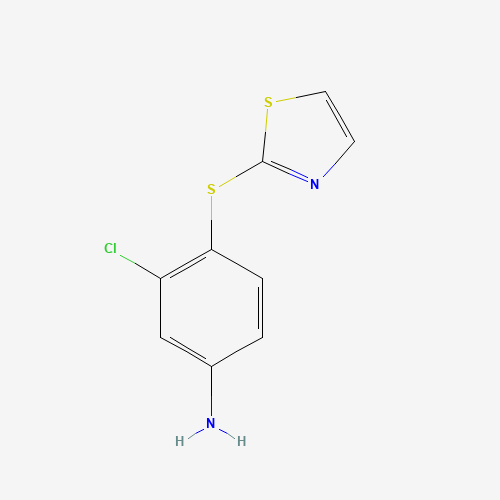 3-chloro-4-(1,3-thiazol-2-ylsulfanyl)aniline (CAS: 263171-66-0) - Related Chemical Product