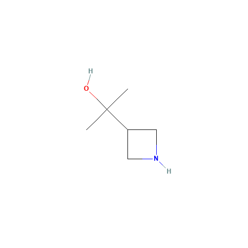 2-(azetidin-3-yl)propan-2-ol (CAS: 1257293-78-9) - Chemical Structure and Molecular Formula 