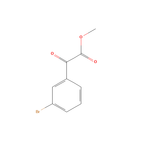 methyl 2-(3-bromophenyl)-2-oxoacetate (CAS: 81316-36-1) - Chemical Structure and Molecular Formula 