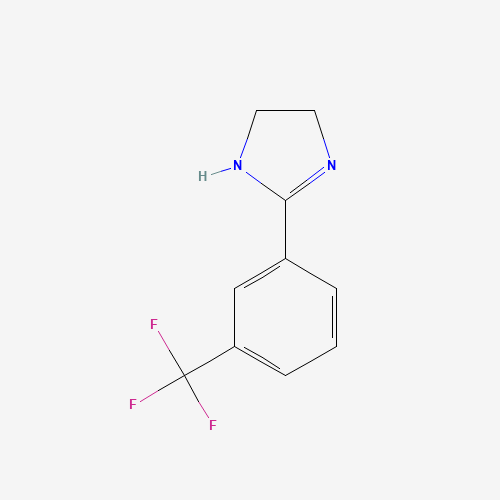 2-[3-(trifluoromethyl)phenyl]-4,5-dihydro-1H-imidazole (CAS: 27423-84-3) - Chemical Structure and Molecular Formula 