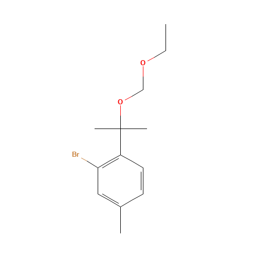 2-bromo-1-[2-(ethoxymethoxy)propan-2-yl]-4-methylbenzene (CAS: 1437053-60-5) - Related Chemical Product