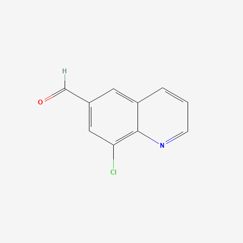8-chloroquinoline-6-carbaldehyde (CAS: 916812-11-8) - Chemical Structure and Molecular Formula 