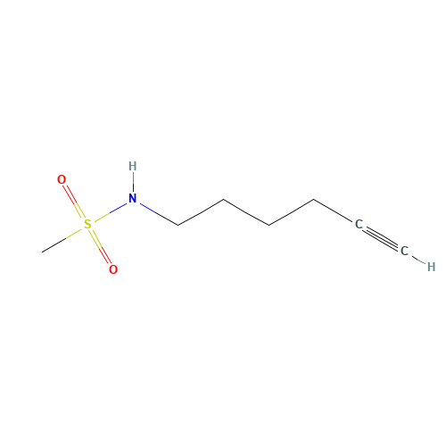 N-hex-5-ynylmethanesulfonamide (CAS: 1242272-86-1) - Chemical Structure and Molecular Formula 