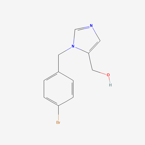 [3-[(4-bromophenyl)methyl]imidazol-4-yl]methanol (CAS: 220364-22-7) - Chemical Structure and Molecular Formula 