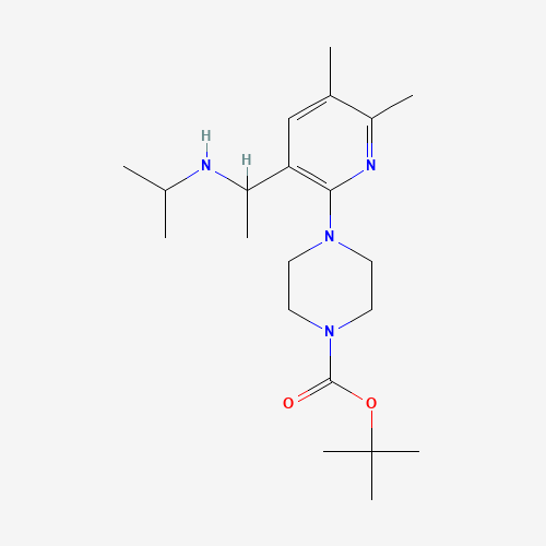 tert-butyl 4-[5,6-dimethyl-3-[1-(propan-2-ylamino)ethyl]pyridin-2-yl]piperazine-1-carboxylate (CAS: 1385058-42-3) - Related Chemical Product