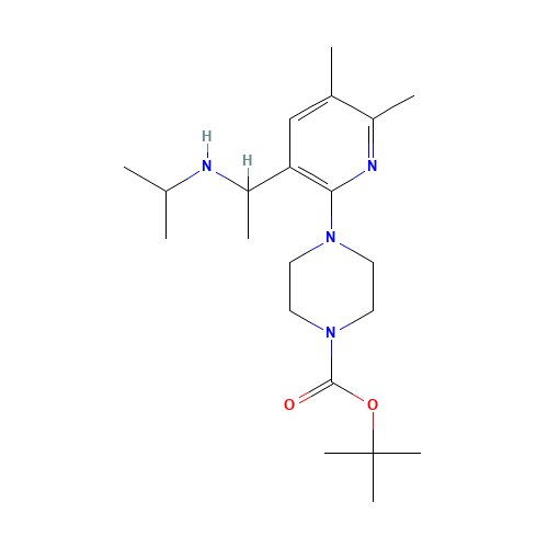 tert-butyl 4-[5,6-dimethyl-3-[1-(propan-2-ylamino)ethyl]pyridin-2-yl]piperazine-1-carboxylate (CAS: 1385058-42-3) - Related Chemical Product