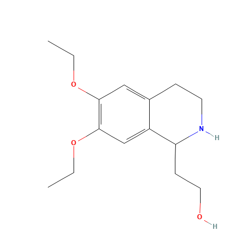 2-(6,7-diethoxy-1,2,3,4-tetrahydroisoquinolin-1-yl)ethanol (CAS: 955314-83-7) - Chemical Structure and Molecular Formula 