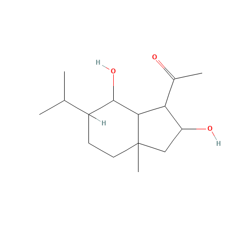 1-(2,7-dihydroxy-3a-methyl-6-propan-2-yl-1,2,3,4,5,6,7,7a-octahydroinden-1-yl)ethanone (CAS: 457949-49-4) - Related Chemical Product