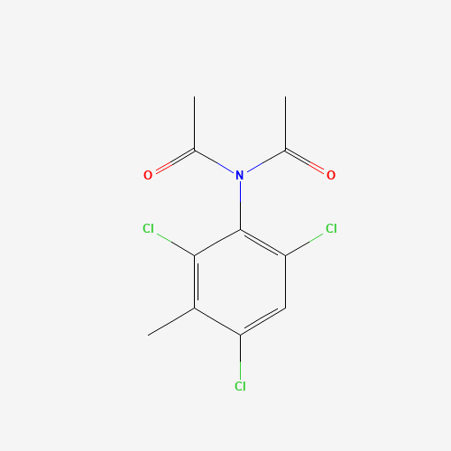 N-acetyl-N-(2,4,6-trichloro-3-methylphenyl)acetamide (CAS: 139553-69-8) - Chemical Structure and Molecular Formula 
