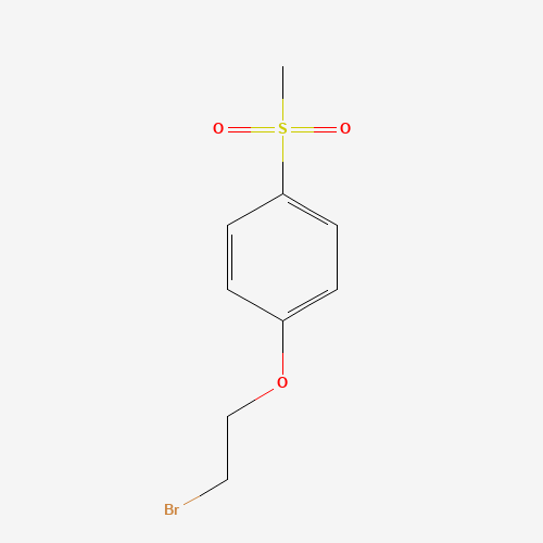 1-(2-bromoethoxy)-4-methylsulfonylbenzene (CAS: 130840-21-0) - Chemical Structure and Molecular Formula 
