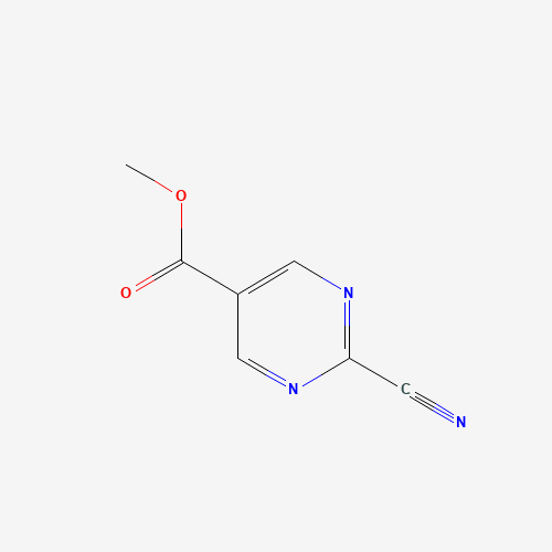 methyl 2-cyanopyrimidine-5-carboxylate (CAS: 933989-25-4) - Chemical Structure and Molecular Formula 