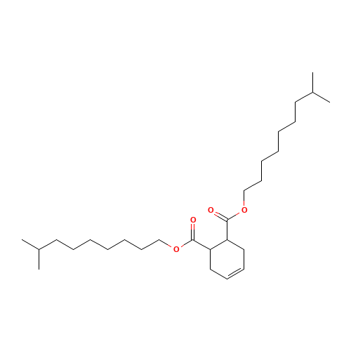 bis(8-methylnonyl) cyclohex-4-ene-1,2-dicarboxylate (CAS: 87826-26-4) - Chemical Structure and Molecular Formula 