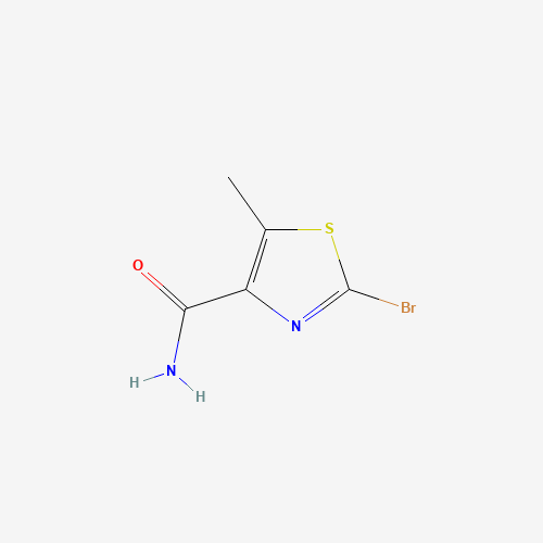 2-bromo-5-methyl-1,3-thiazole-4-carboxamide (CAS: 1025468-14-7) - Chemical Structure and Molecular Formula 