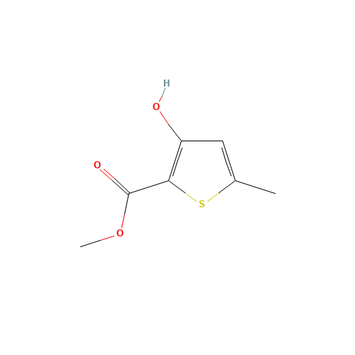 methyl 3-hydroxy-5-methylthiophene-2-carboxylate (CAS: 5556-22-9) - Chemical Structure and Molecular Formula 