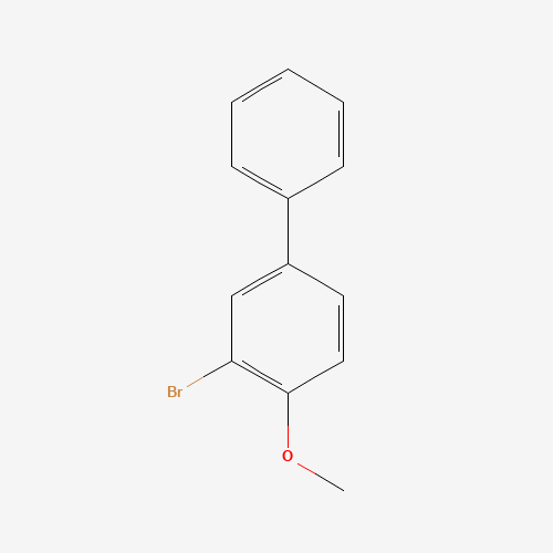 2-bromo-1-methoxy-4-phenylbenzene (CAS: 74447-73-7) - Chemical Structure and Molecular Formula 