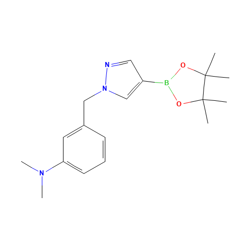N,N-dimethyl-3-[[4-(4,4,5,5-tetramethyl-1,3,2-dioxaborolan-2-yl)pyrazol-1-yl]methyl]aniline (CAS: 1415825-14-7) - Related Chemical Product