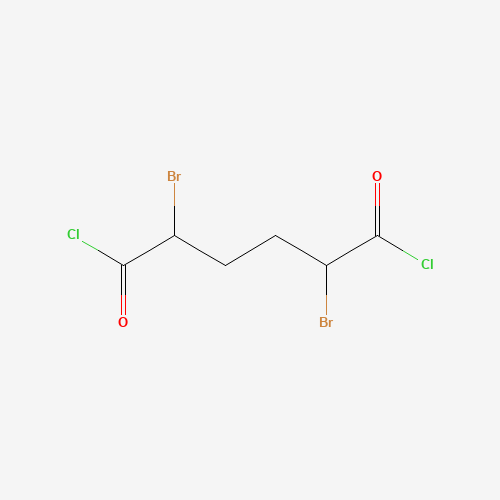 2,5-dibromohexanedioyl dichloride (CAS: 29548-86-5) - Chemical Structure and Molecular Formula 