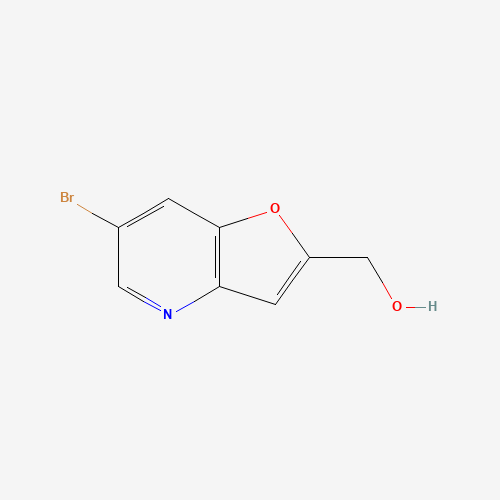 (6-bromofuro[3,2-b]pyridin-2-yl)methanol (CAS: 1131335-66-4) - Chemical Structure and Molecular Formula 