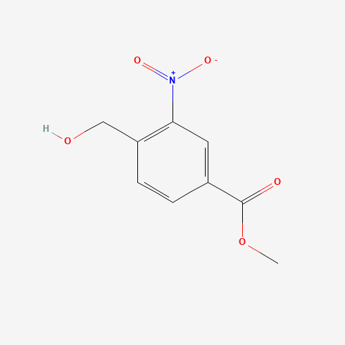 methyl 4-(hydroxymethyl)-3-nitrobenzoate (CAS: 89950-93-6) - Chemical Structure and Molecular Formula 