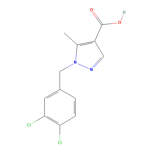 1-[(3,4-dichlorophenyl)methyl]-5-methylpyrazole-4-carboxylic acid (CAS: 1035224-58-8) - Related Chemical Product