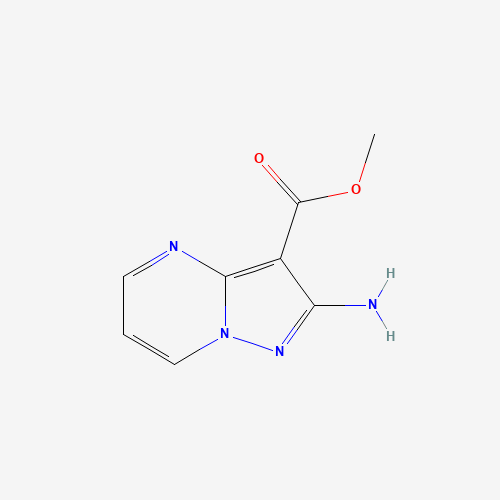 methyl 2-amino-6-iodopyrazolo[1,5-a]pyrimidine-3-carboxylate (CAS: 1375087-39-0) - Chemical Structure and Molecular Formula 