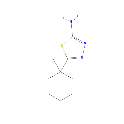 5-(1-methylcyclohexyl)-1,3,4-thiadiazol-2-amine (CAS: 57235-61-7) - Related Chemical Product