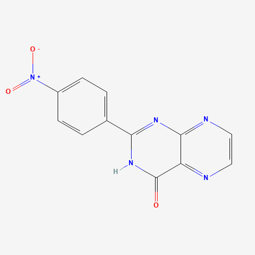 2-(4-nitrophenyl)-1H-pteridin-4-one (CAS: 155513-90-9) - Chemical Structure and Molecular Formula 