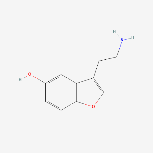 3-(2-aminoethyl)-1-benzofuran-5-ol (CAS: 51580-91-7) - Chemical Structure and Molecular Formula 