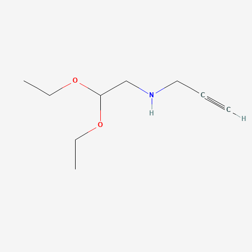 N-(2,2-diethoxyethyl)prop-2-yn-1-amine (CAS: 69148-87-4) - Chemical Structure and Molecular Formula 