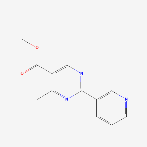 ethyl 4-methyl-2-pyridin-3-ylpyrimidine-5-carboxylate (CAS: 1068976-93-1) - Chemical Structure and Molecular Formula 