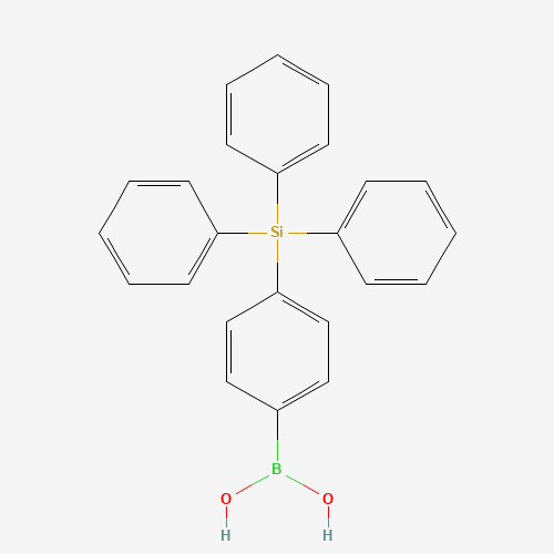 (4-triphenylsilylphenyl)boronic acid (CAS: 852475-03-7) - Chemical Structure and Molecular Formula 