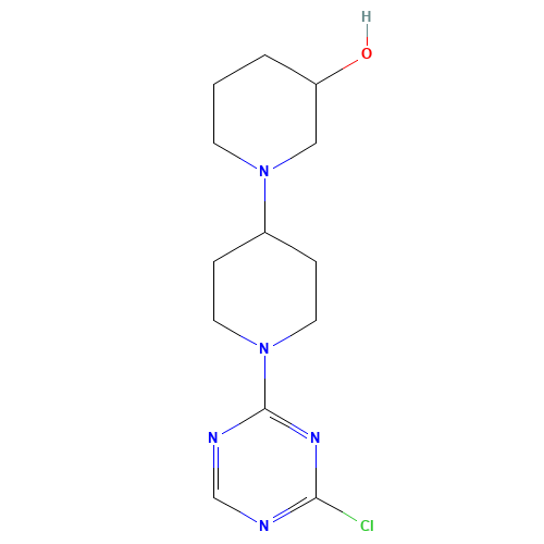 1-[1-(4-chloro-1,3,5-triazin-2-yl)piperidin-4-yl]piperidin-3-ol (CAS: 1312464-67-7) - Related Chemical Product