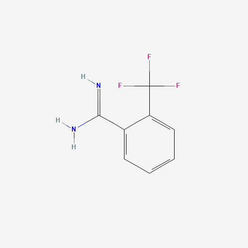 2-(trifluoromethyl)benzenecarboximidamide (CAS: 656813-83-1) - Chemical Structure and Molecular Formula 