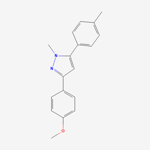 3-(4-methoxyphenyl)-1-methyl-5-(4-methylphenyl)pyrazole (CAS: 908329-93-1) - Related Chemical Product
