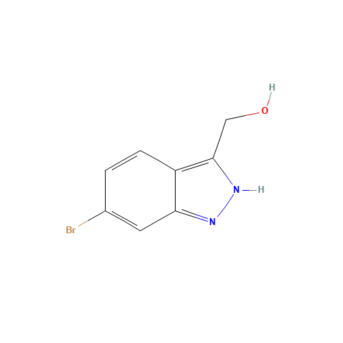 (6-bromo-2H-indazol-3-yl)methanol (CAS: 885518-29-6) - Chemical Structure and Molecular Formula 
