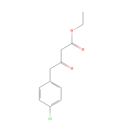 ethyl 4-(4-chlorophenyl)-3-oxobutanoate (CAS: 62088-10-2) - Chemical Structure and Molecular Formula 