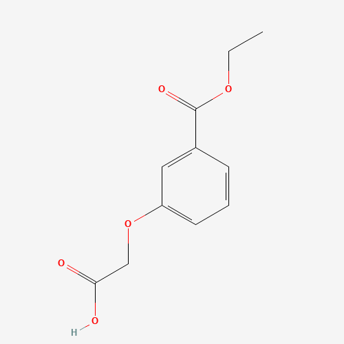 2-(3-ethoxycarbonylphenoxy)acetic acid (CAS: 610779-88-9) - Chemical Structure and Molecular Formula 