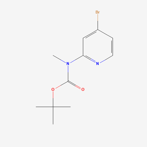 tert-butyl N-(4-bromopyridin-2-yl)-N-methylcarbamate (CAS: 946000-13-1) - Chemical Structure and Molecular Formula 