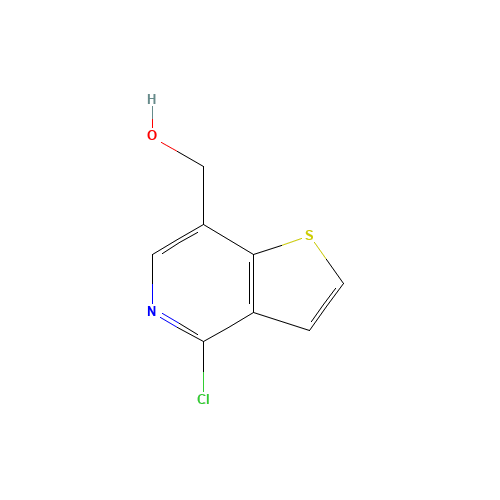 (4-chlorothieno[3,2-c]pyridin-7-yl)methanol (CAS: 55040-73-8) - Chemical Structure and Molecular Formula 