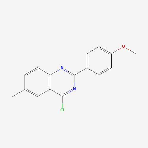 4-chloro-2-(4-methoxyphenyl)-6-methylquinazoline (CAS: 885277-22-5) - Chemical Structure and Molecular Formula 