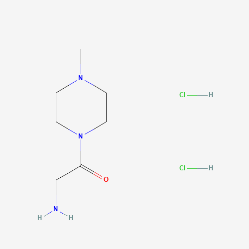 2-amino-1-(4-methylpiperazin-1-yl)ethanone;dihydrochloride (CAS: 146788-11-6) - Chemical Structure and Molecular Formula 