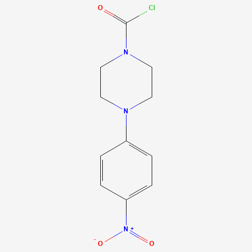 4-(4-nitrophenyl)piperazine-1-carbonyl chloride (CAS: 177489-12-2) - Chemical Structure and Molecular Formula 