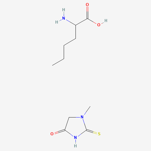 2-aminohexanoic acid;1-methyl-2-sulfanylideneimidazolidin-4-one (CAS: 104809-14-5) - Chemical Structure and Molecular Formula 