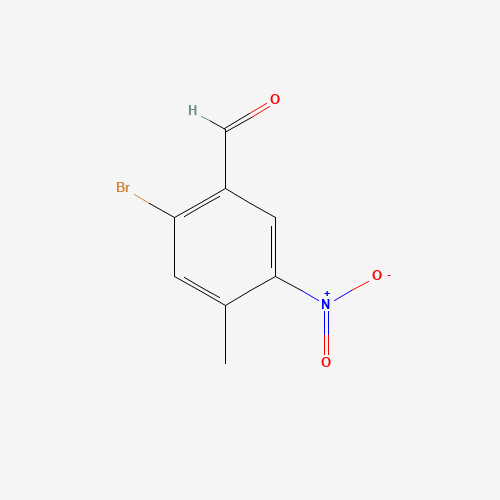 2-bromo-4-methyl-5-nitrobenzaldehyde (CAS: 159730-72-0) - Chemical Structure and Molecular Formula 