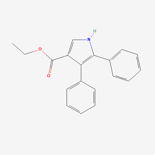 ethyl 4,5-diphenyl-1H-pyrrole-3-carboxylate (CAS: 73799-68-5) - Chemical Structure and Molecular Formula 