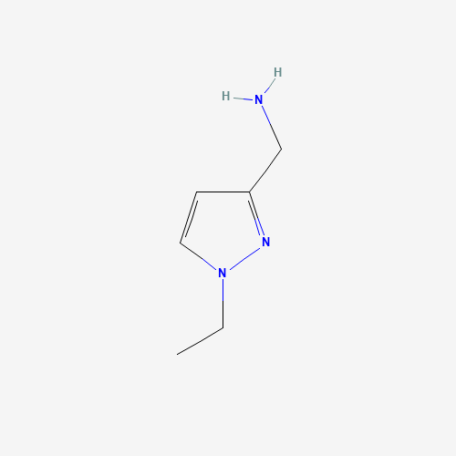 (1-ethylpyrazol-3-yl)methanamine (CAS: 956758-70-6) - Chemical Structure and Molecular Formula 