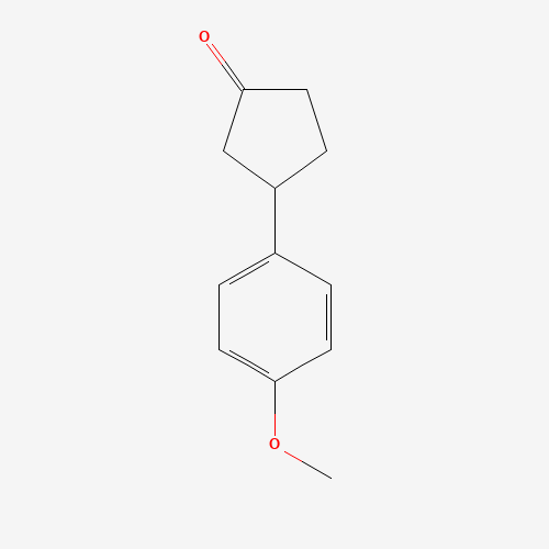 3-(4-methoxyphenyl)cyclopentan-1-one (CAS: 116526-34-2) - Chemical Structure and Molecular Formula 